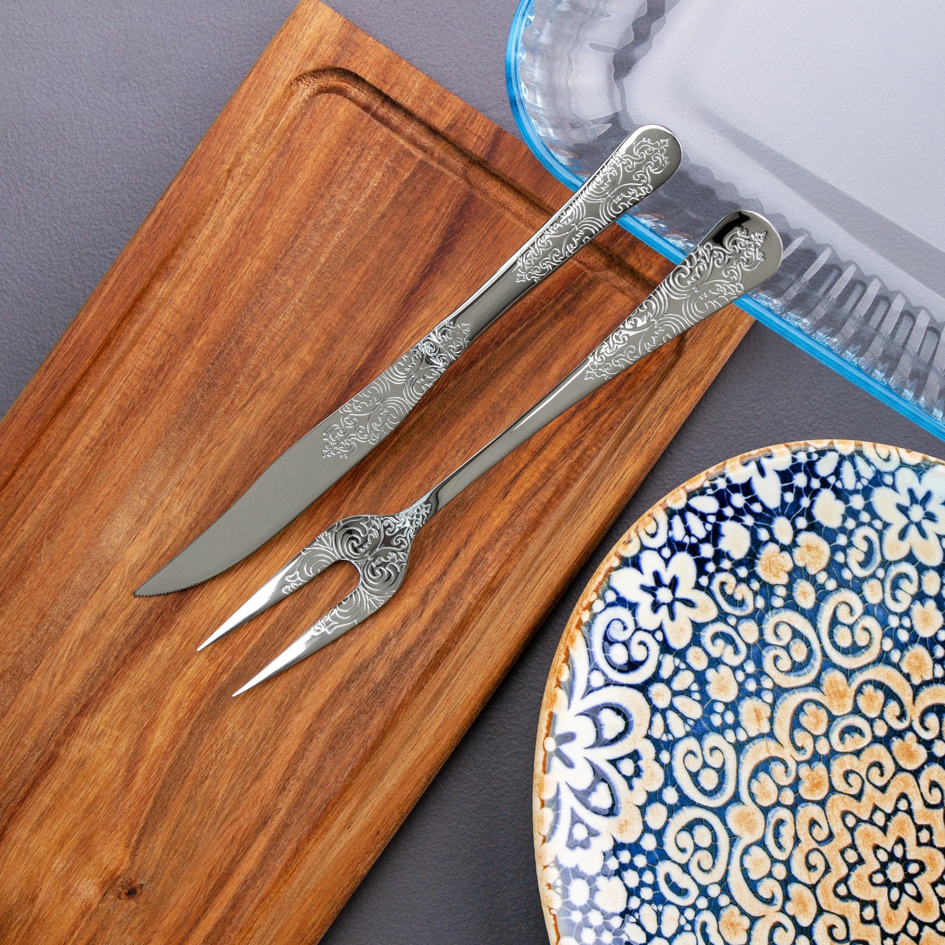 Faca Inox Antique Trinchar Carne 11mm