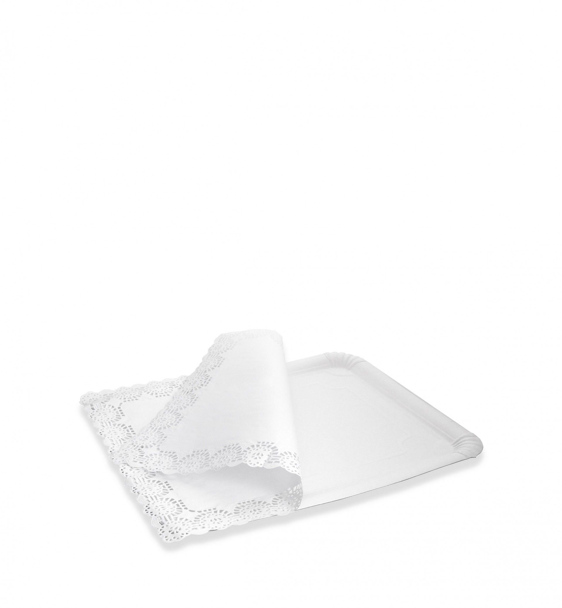 Naperon Papel Retangular Branco 21X27cm Pack 10