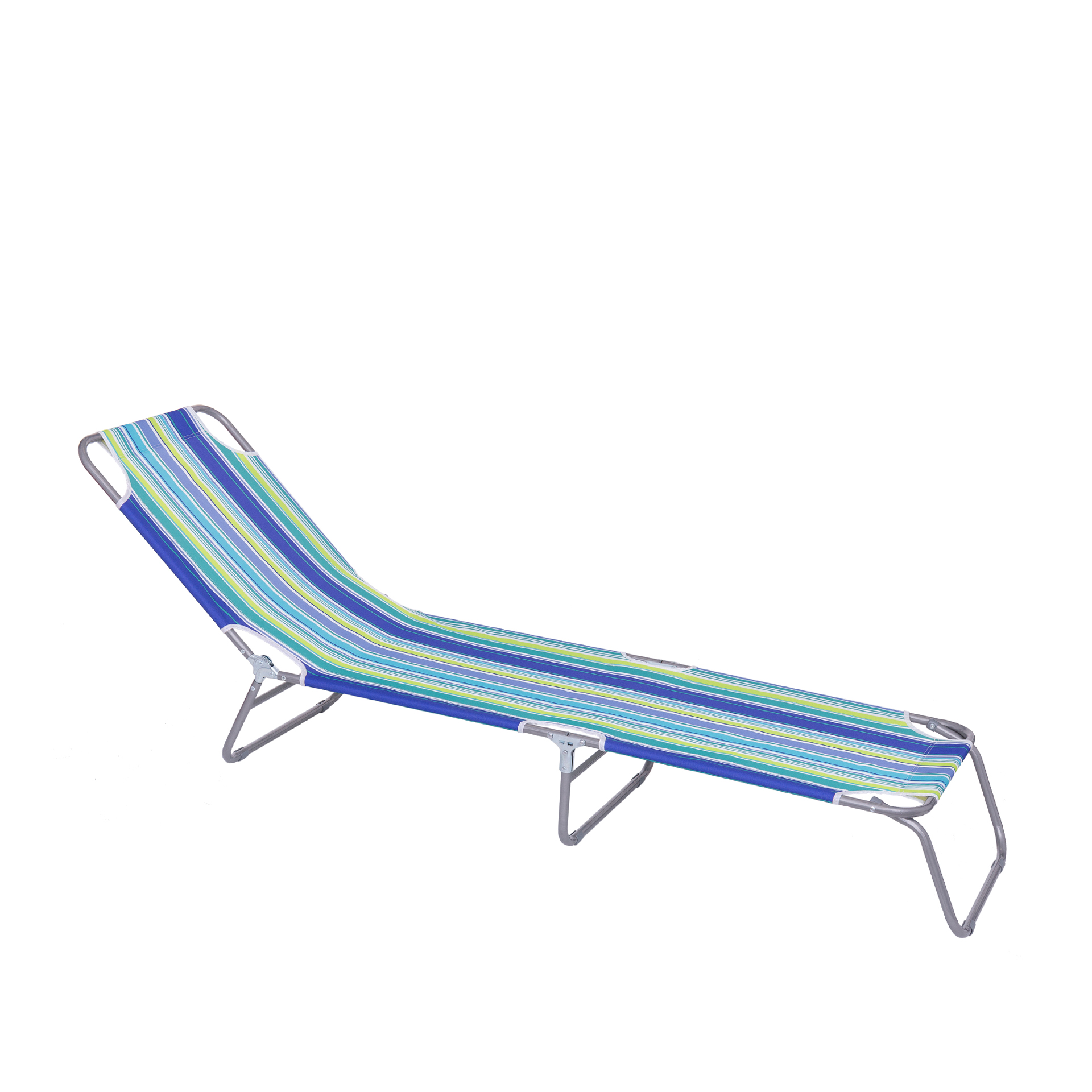 Espreguiçadeira Dobrável Azul Mar 186X53X24CM