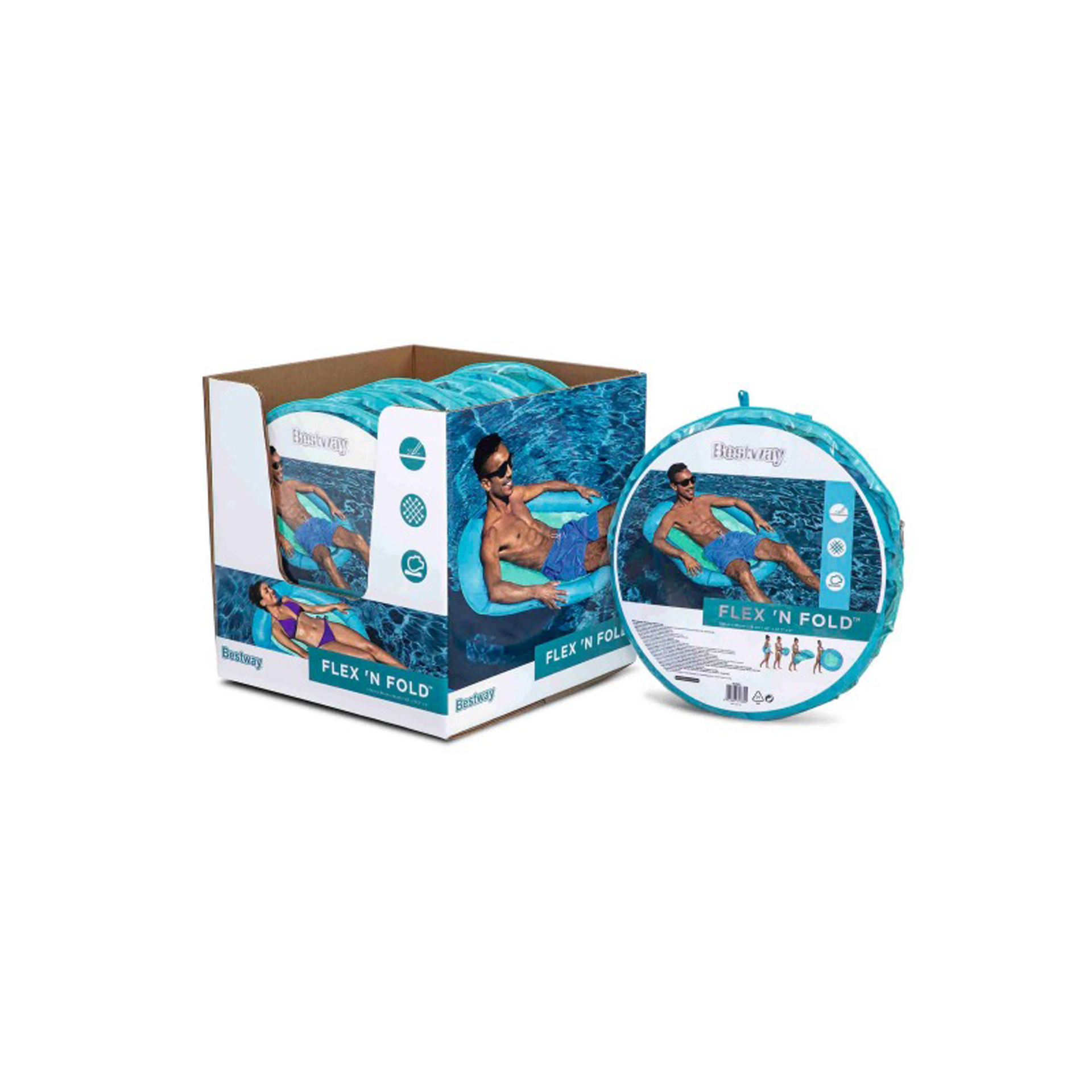 Colchão Insuflável Flex´N Fold Piscina 106X95CM