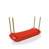 Baloio Assento com Cordas Plstico Vermelho 44X29cm