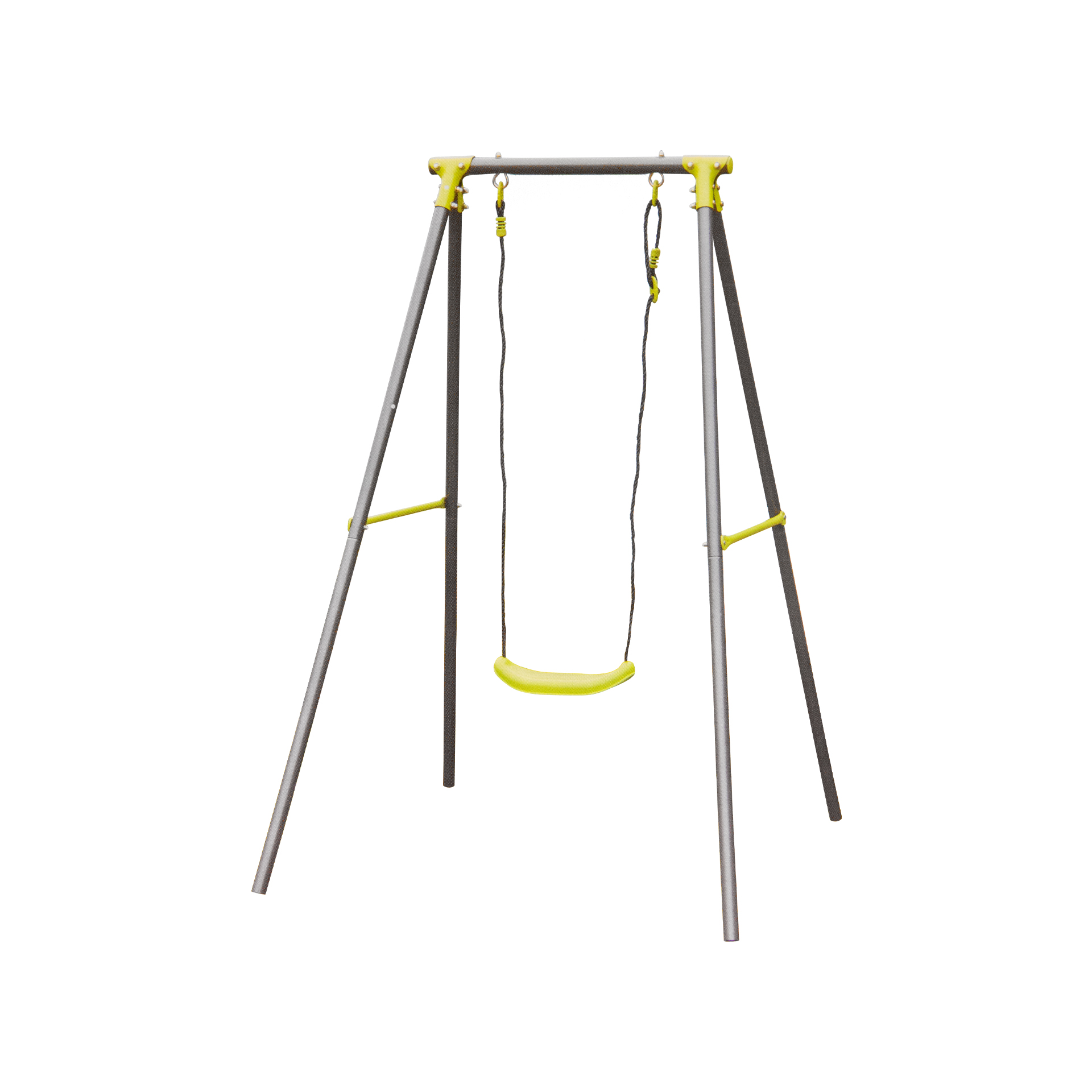 Baloiço 1 Assento Metal Cinzento 137X142X182cm