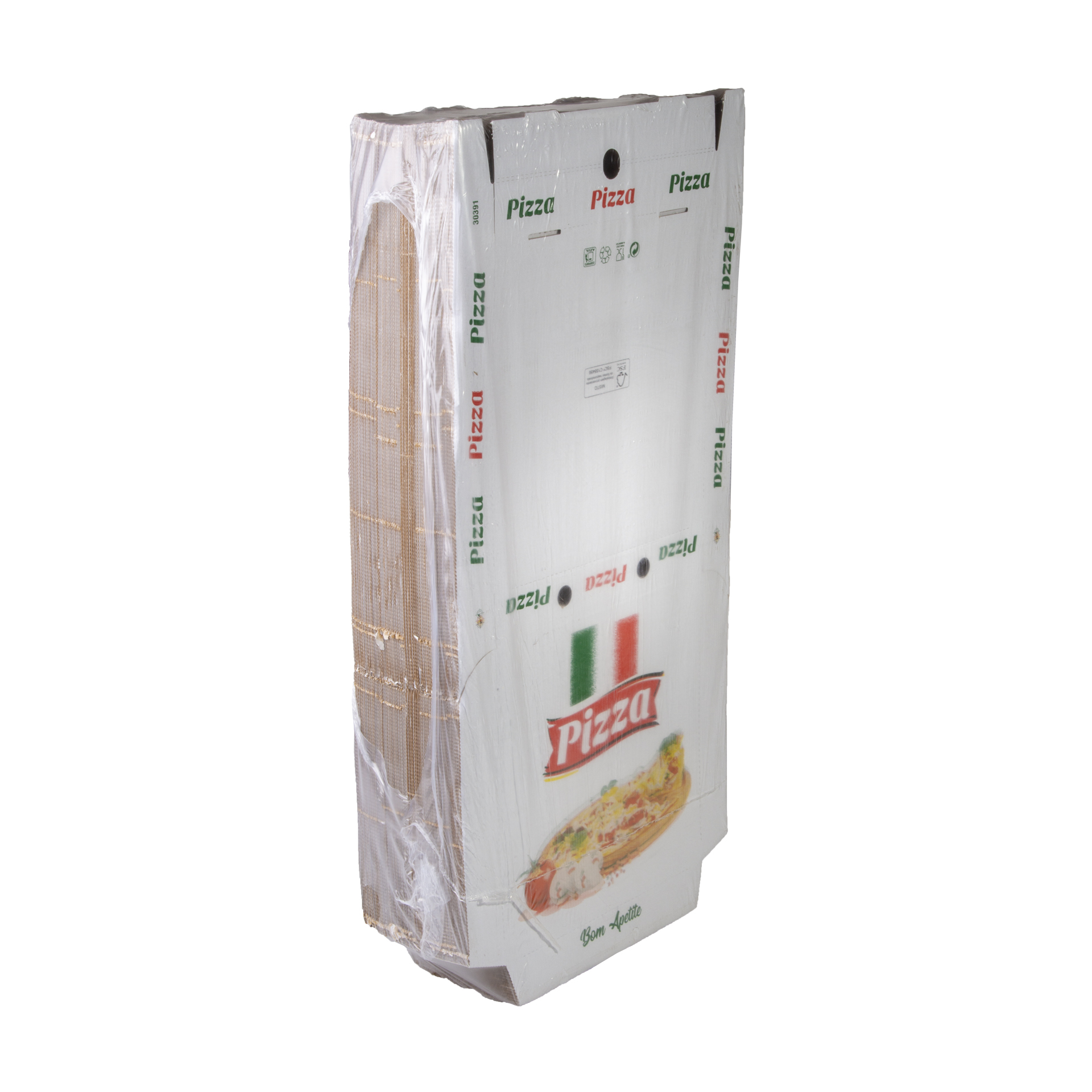 Caixa Cartão Pizza Micro 41X41X4.5cm Pack 100