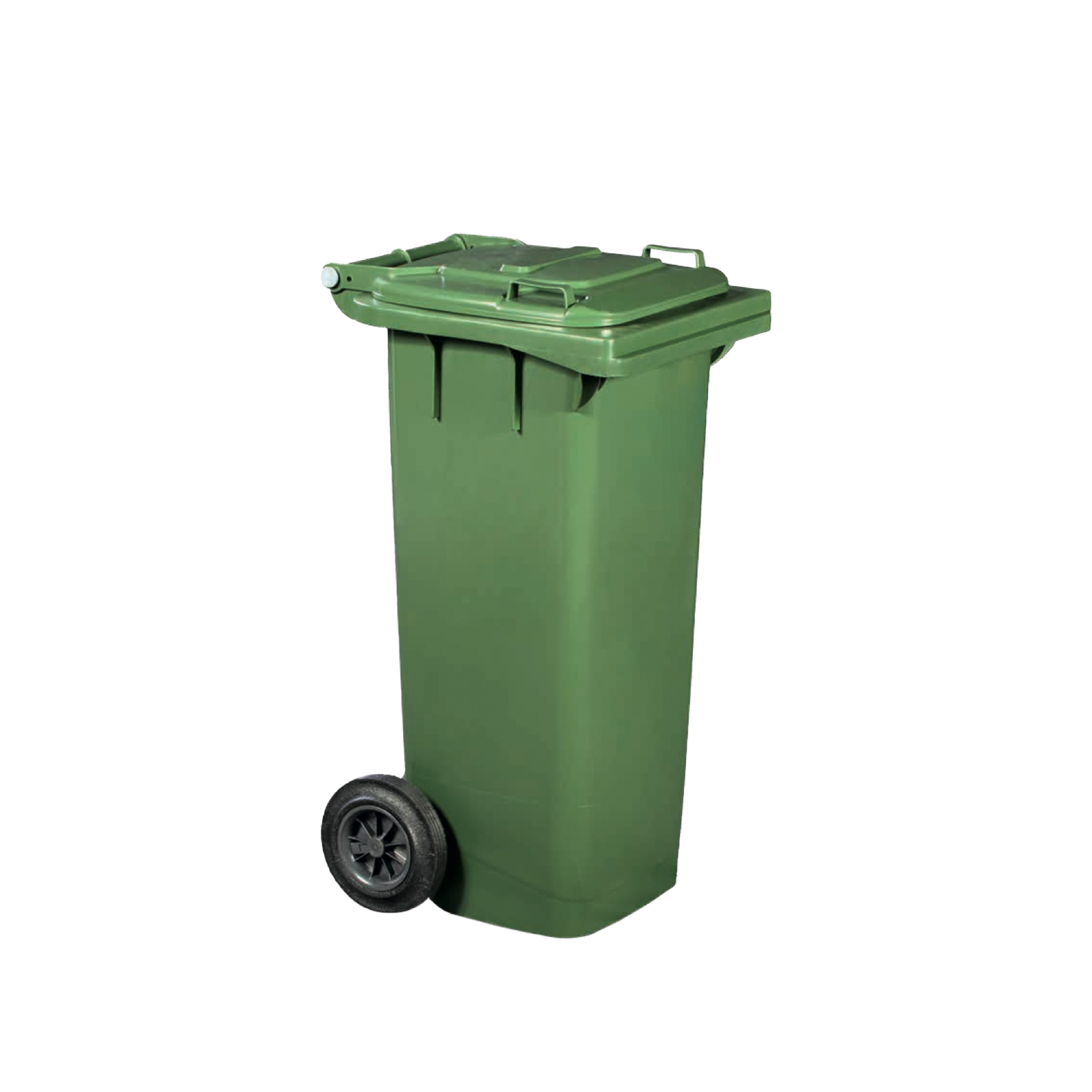 Contentor Lixo Com Rodas Verde 80l 50X46X92cm