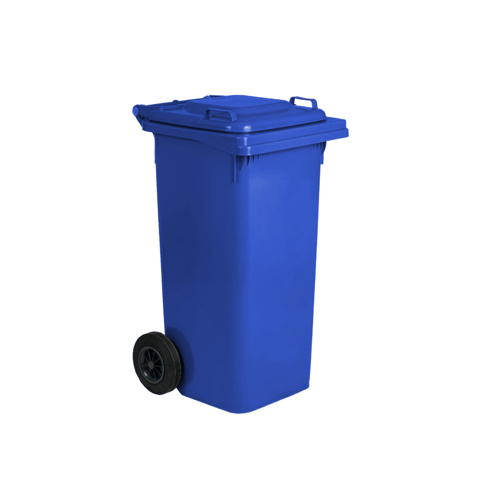 Contentor Lixo Com Rodas Azul 120l 55X50X94cm