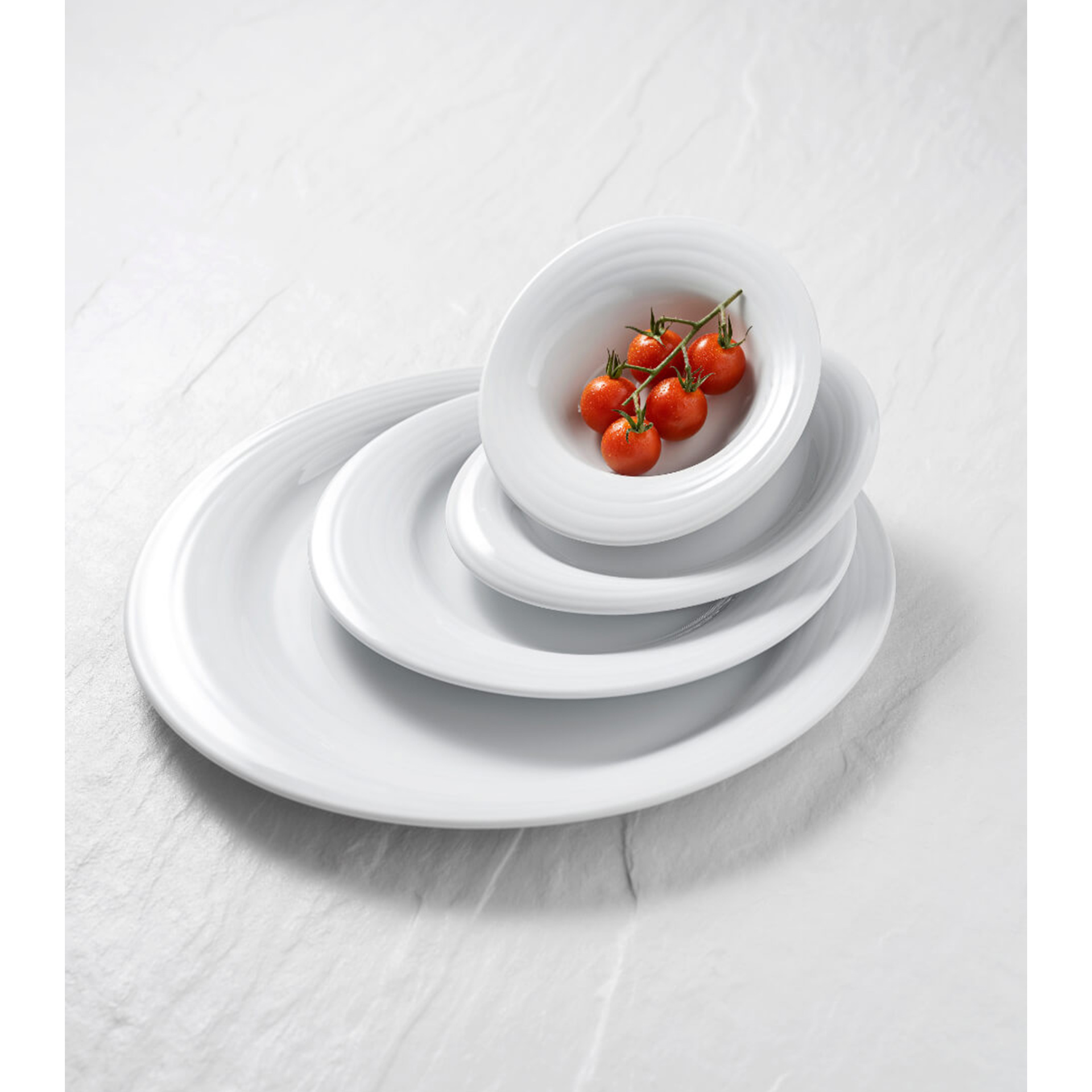 Prato Fundo Duo Branco 18X15CM