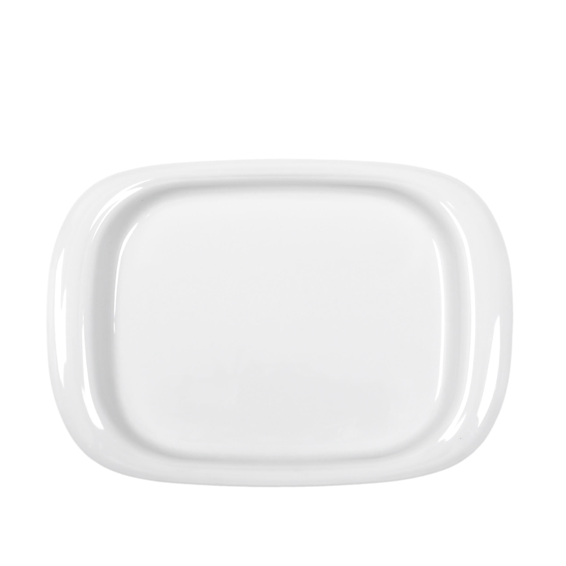 Travessa Duo Retangular Branco 42X30cm