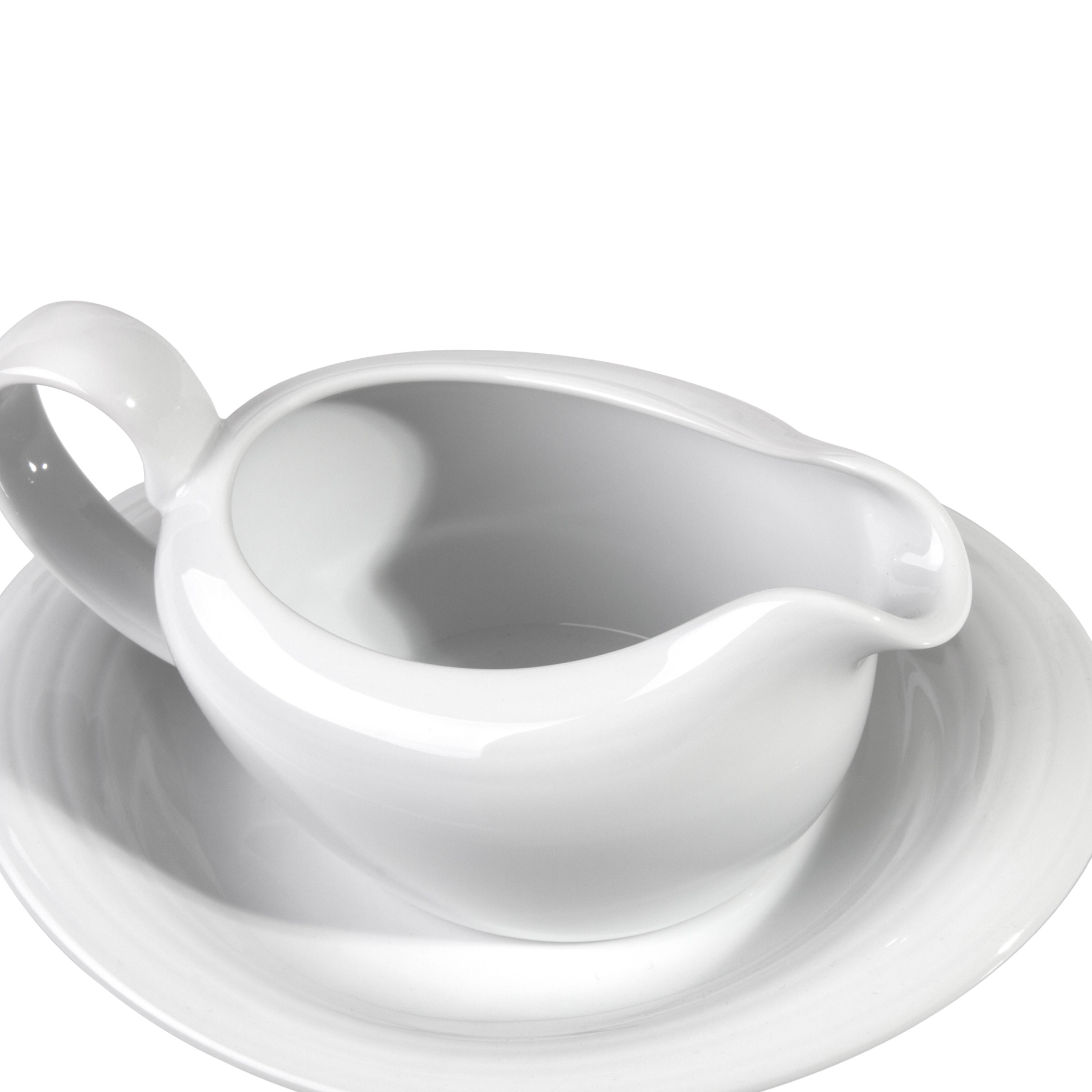 Molheira com Prato Duo Branco 390ML