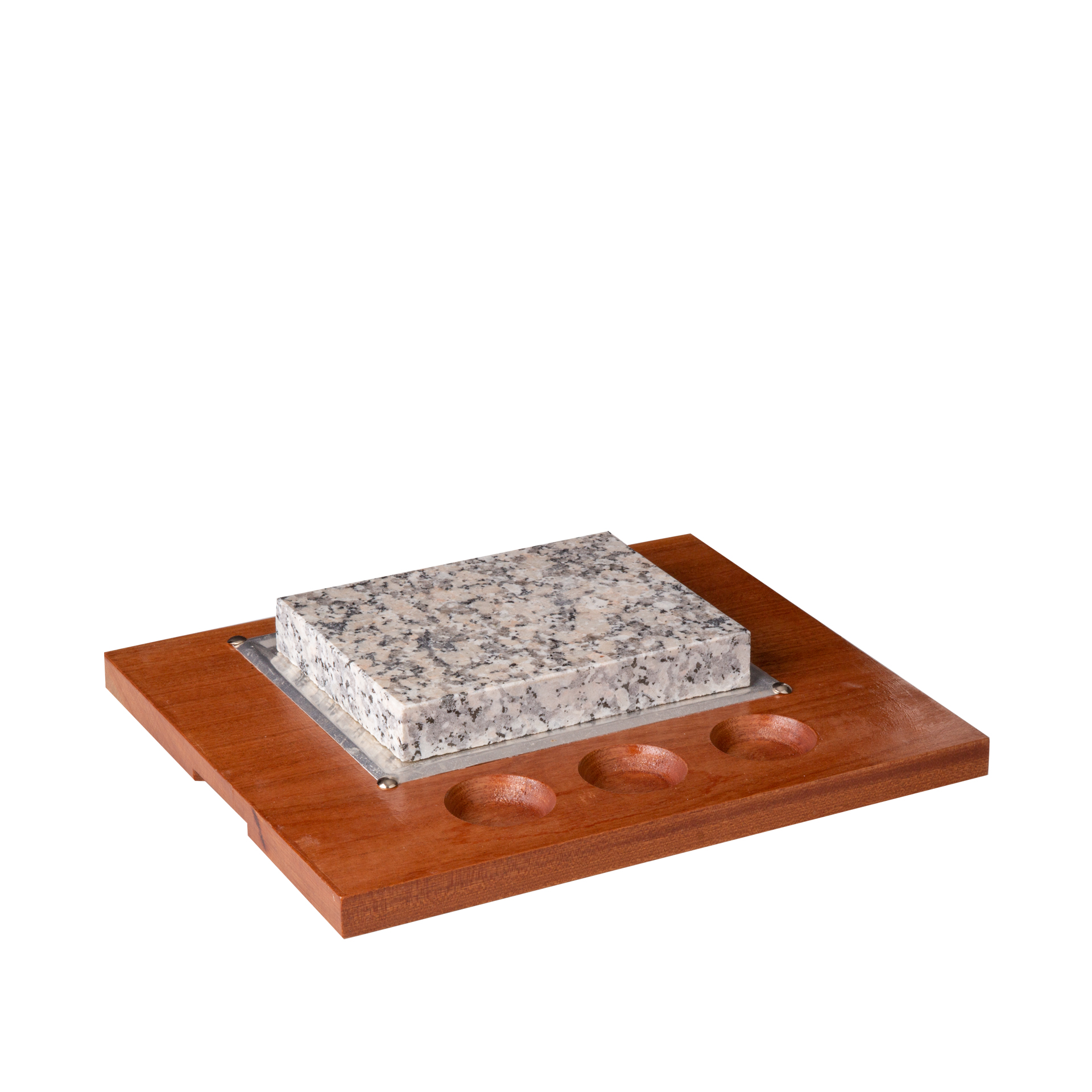 Tabua Com 3 Cavidades+Pedra 19X15cm