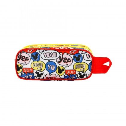 Porta Lpis Duplo Mickey 22X9.5X8Cm