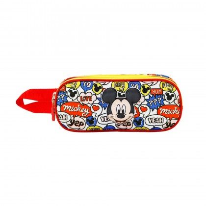 Porta Lpis Duplo Mickey 22X9.5X8Cm