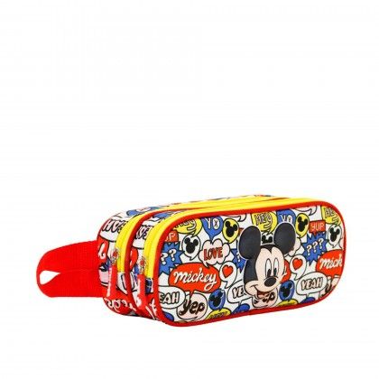 Porta Lpis Duplo Mickey 22X9.5X8Cm