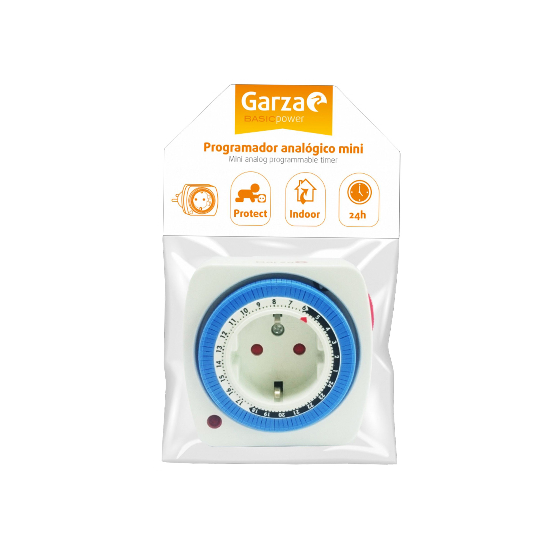 Temporizador Analógico Compacto 24H