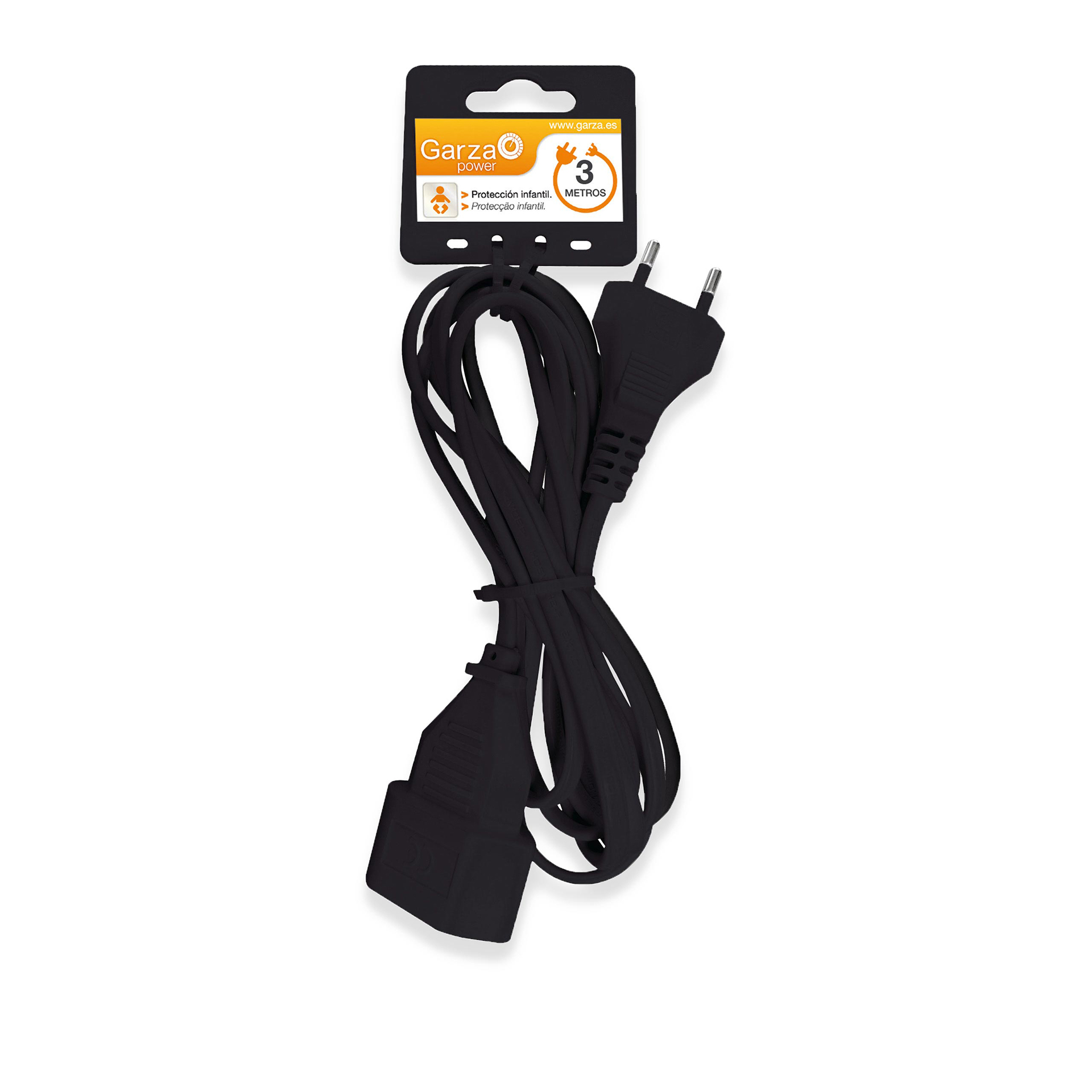 Prolongador 1 Tomada Preto 3M 2gr 1mm