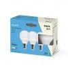 Lmpada Led Esfrica E14 6W Luz Neutra Pack 3