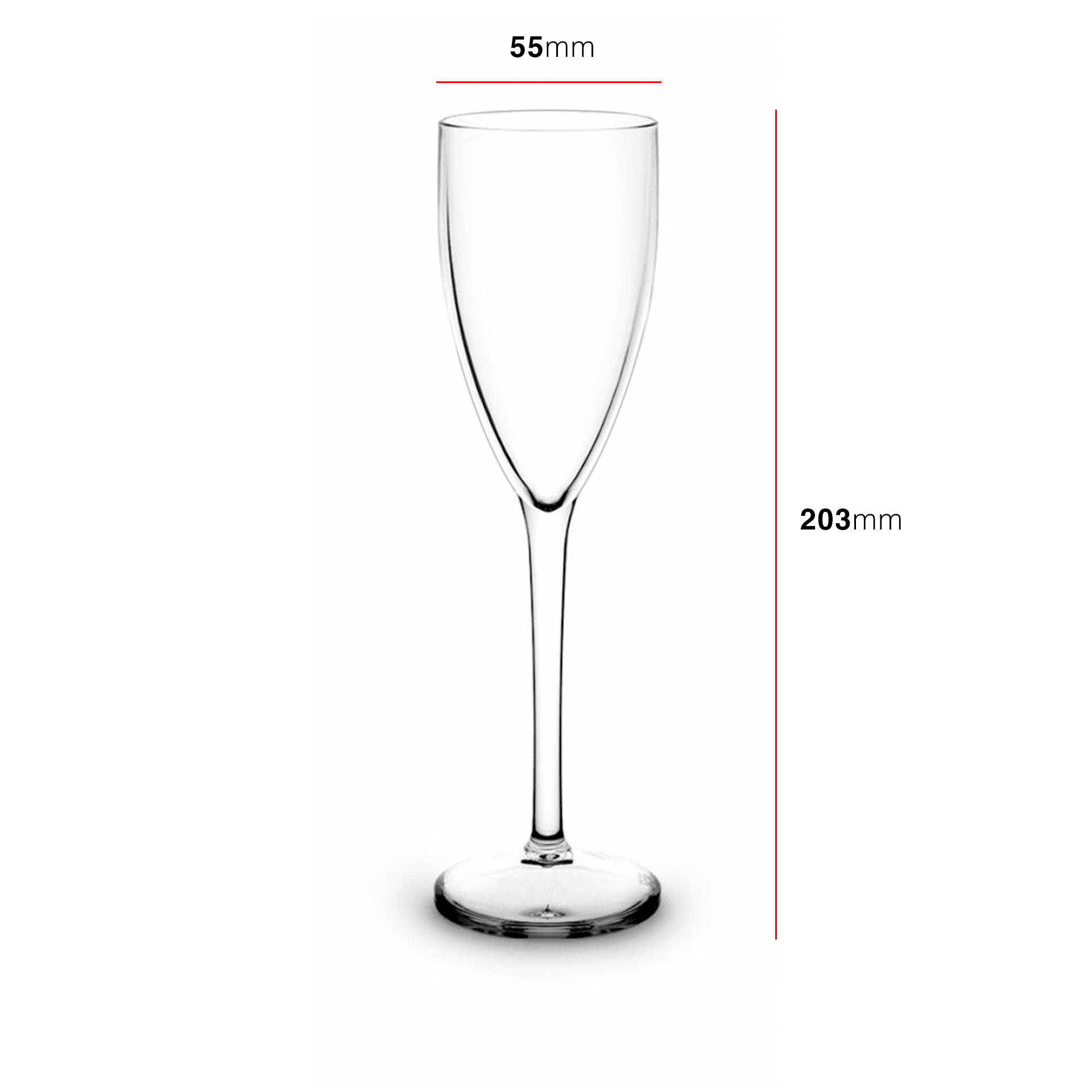 Copo Flute Policarbonato 15cl