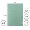 Caderno Agrafado Firmo Quadriculado A4 48F 90gr