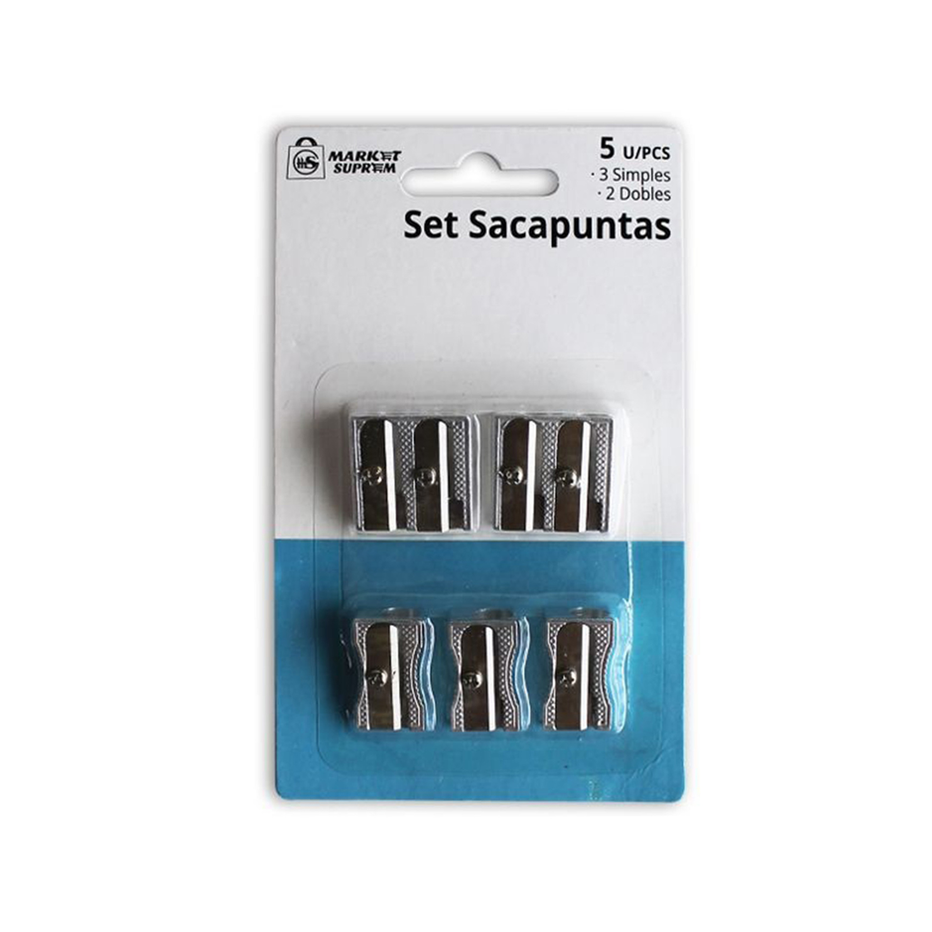 Apara Lápis Alumínio Pack 5