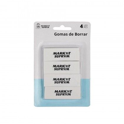 Borracha Branco 6.6cm Pack 4