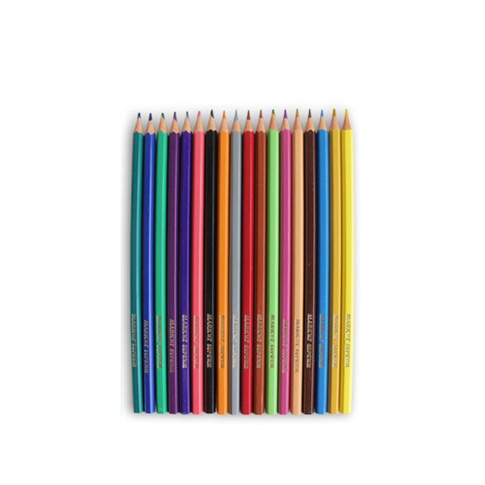 Lápis Cor Market Suprem 18cm 18 Cores