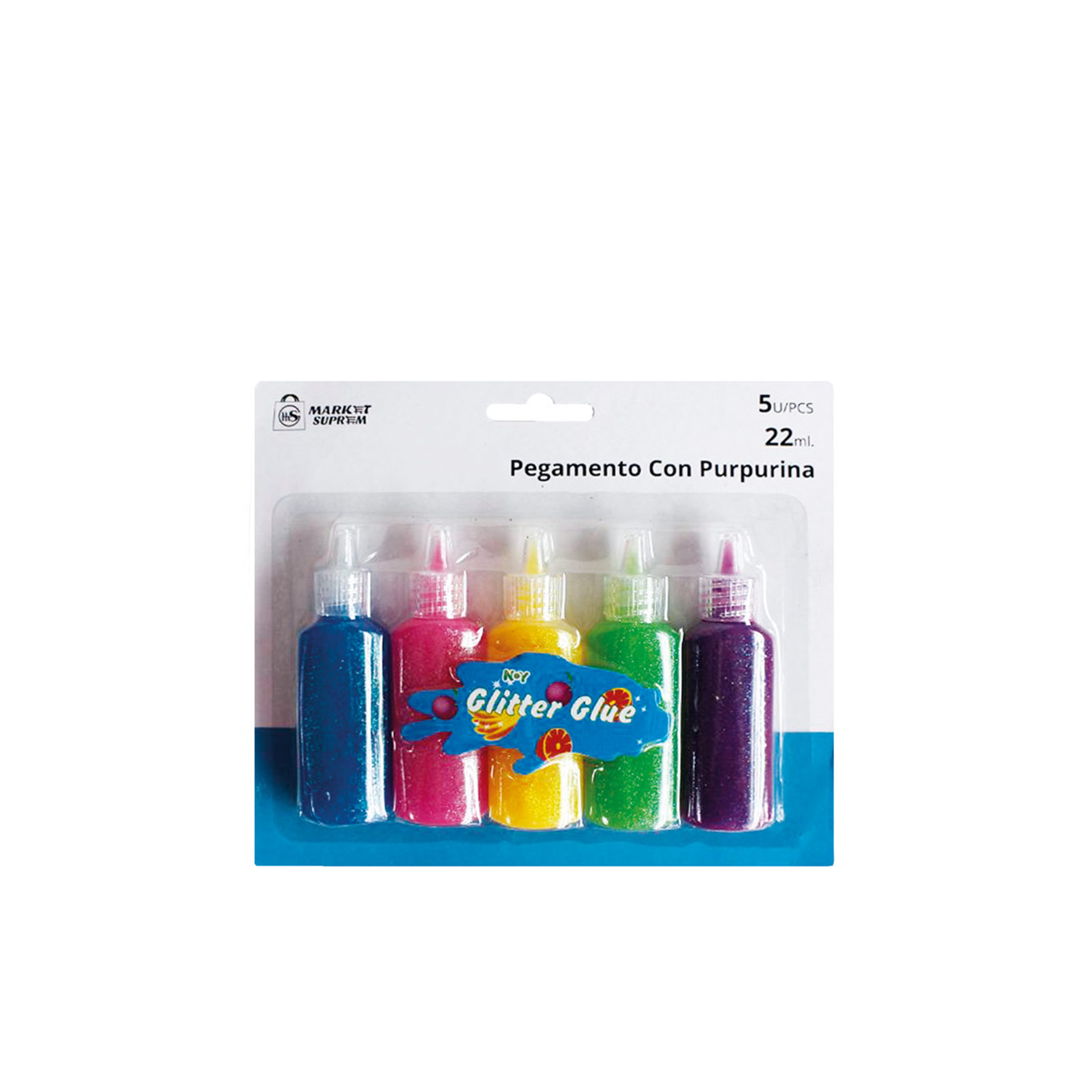 COLA GLITTER 22ML PACK 5 A8157