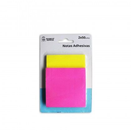 Notas Adesivas  Market Suprem 2X50 Folhas 76X76mm
