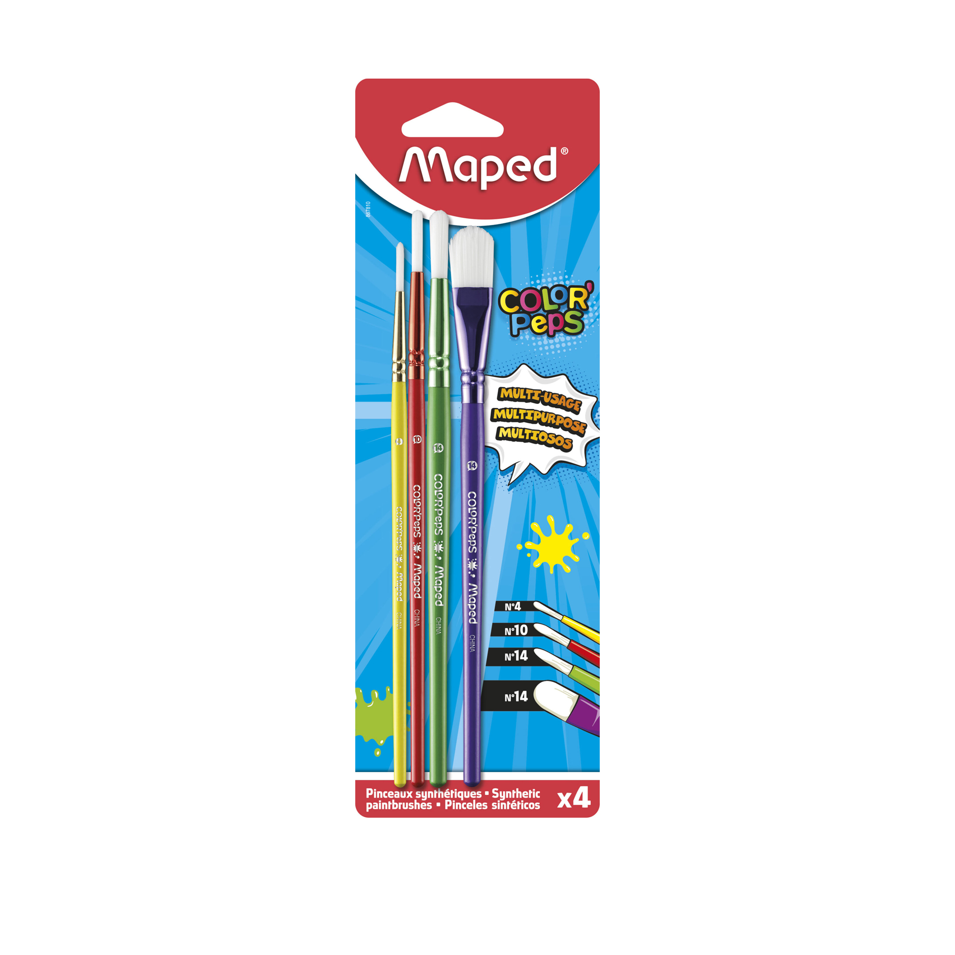 Pincéis Maped Pack 4