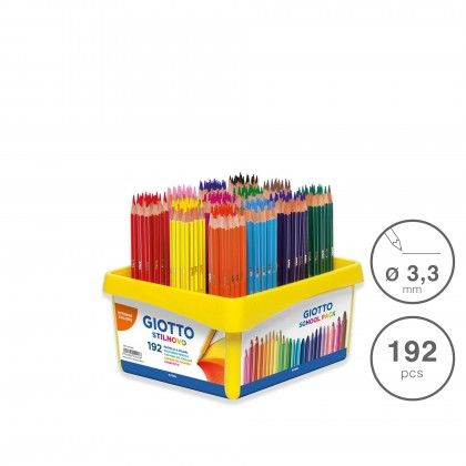Lápis Cor Giotto Stilnovo 3.3mm 16X12 Cores Lápis Cor Giotto Stilnovo 3.3mm 16X12 Cores
