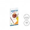 L�pis Cor Giotto Naturale 3.3mm 12 Cores