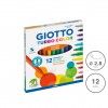 Marcador Giotto Turbo Color 2.8mm 12 Cores