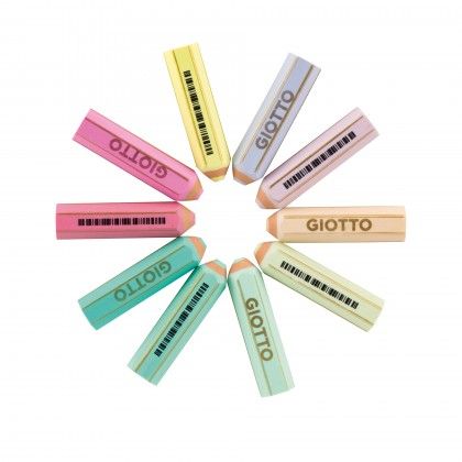 Borracha Giotto Formato Lápis Cor Pastel Borracha Giotto Formato Lápis Cor Pastel