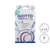 Marcador Giotto Turbo Glitter 2.8mm 8 Cores Pastel