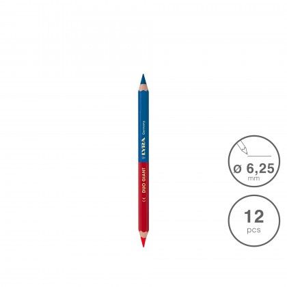 L�pis Lyra Duo Gigante Azul / Vermelho 6.25mm