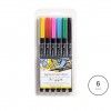 Marcador Pincel Lyra Tons Prim�rios Pack 6