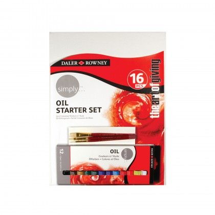 Conjunto Pintura Oleo Iniciante 16 Pe�as