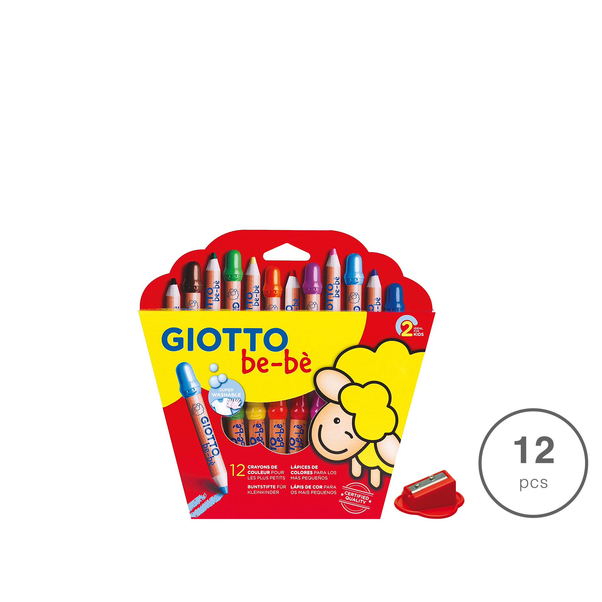 Giotto Be-Bé Lápis Cor 12 Cores