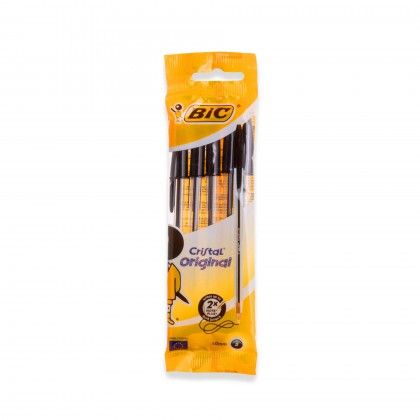 Esferogrfica Bic Cristal Original Preto Pack 5