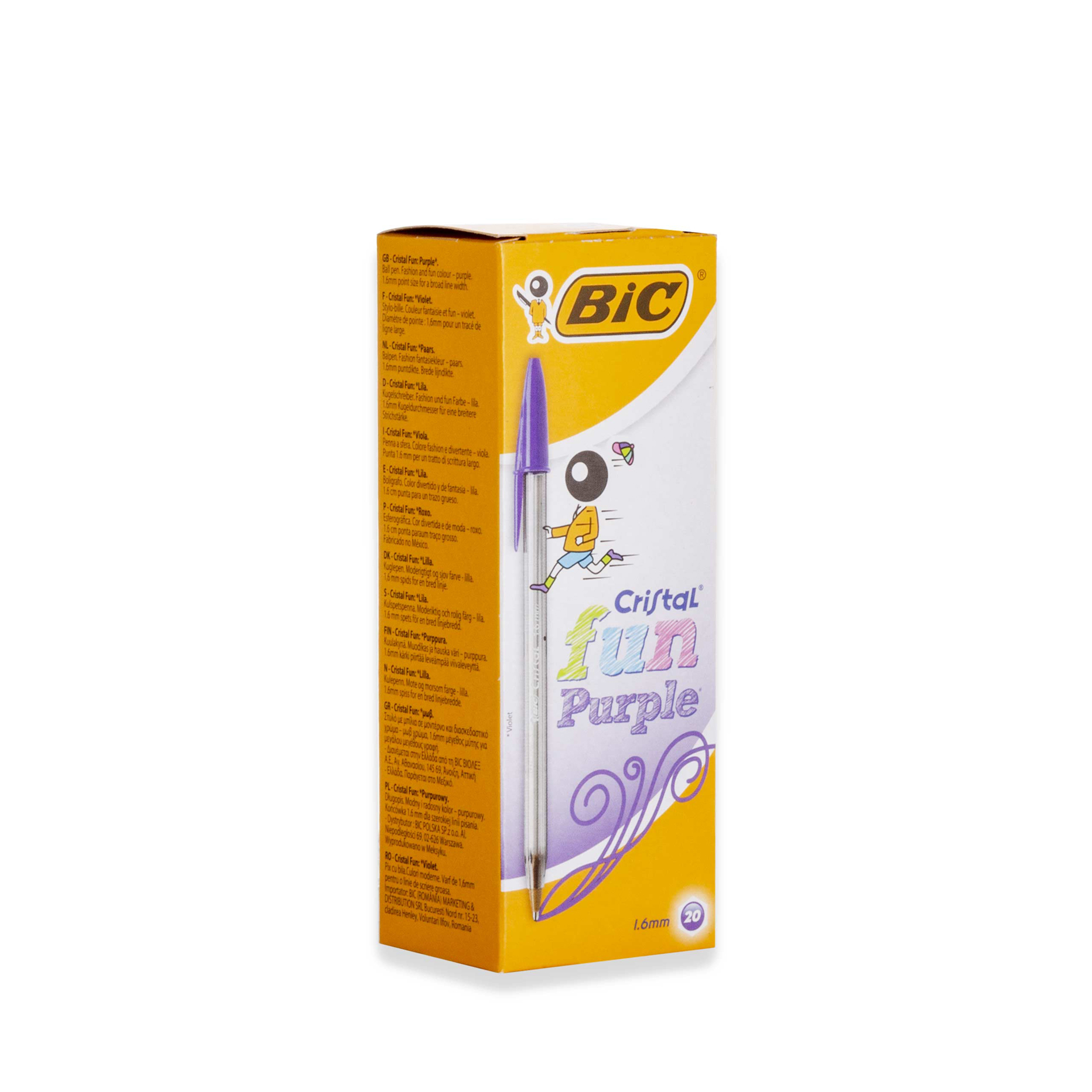 Esferográfica Bic Cristal Fun Roxo 1.6mm