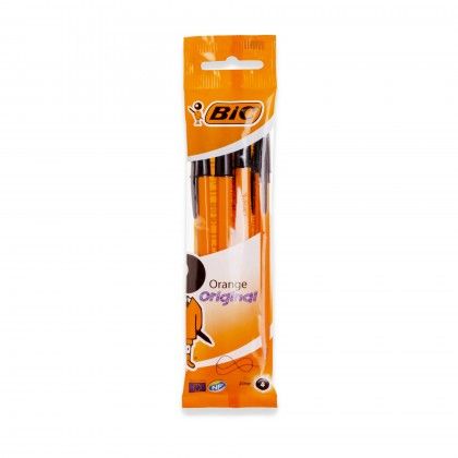 Esferográfica Bic Orange Original Fine Preto Pack 4 Esferográfica Bic Orange Original Fine Preto Pack 4