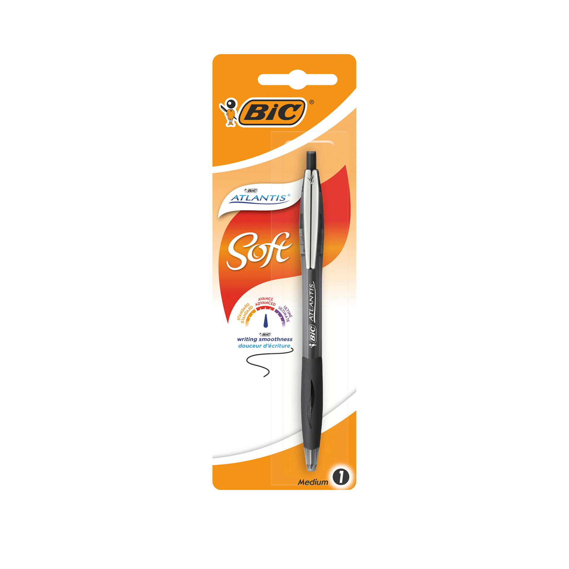 Esferográfica Bic Atlantis Soft Preto