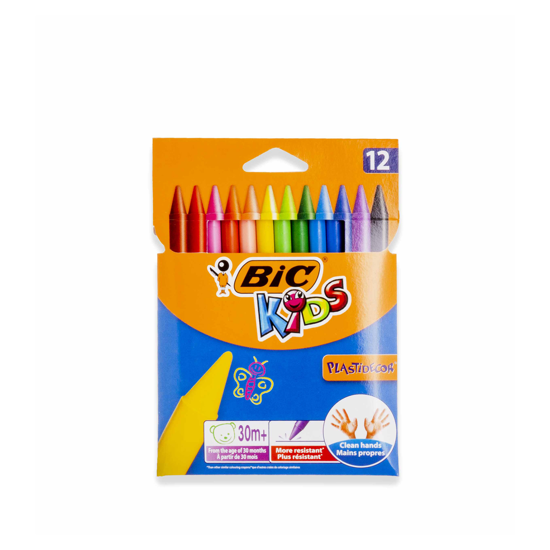 Lápis Cera Bic Kids 12 Cores