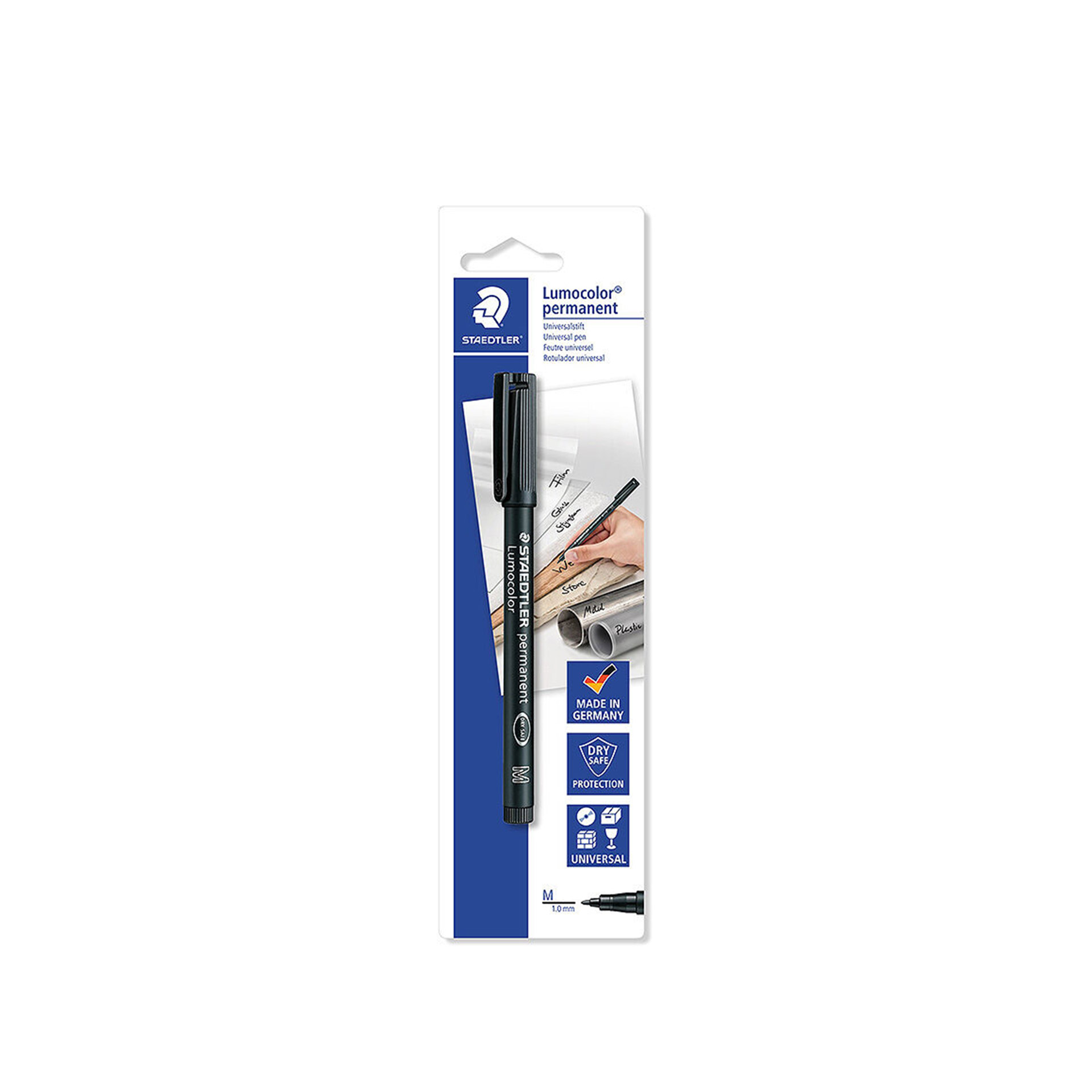 Caneta Permanente Staedtler Blister Preto 1mm
