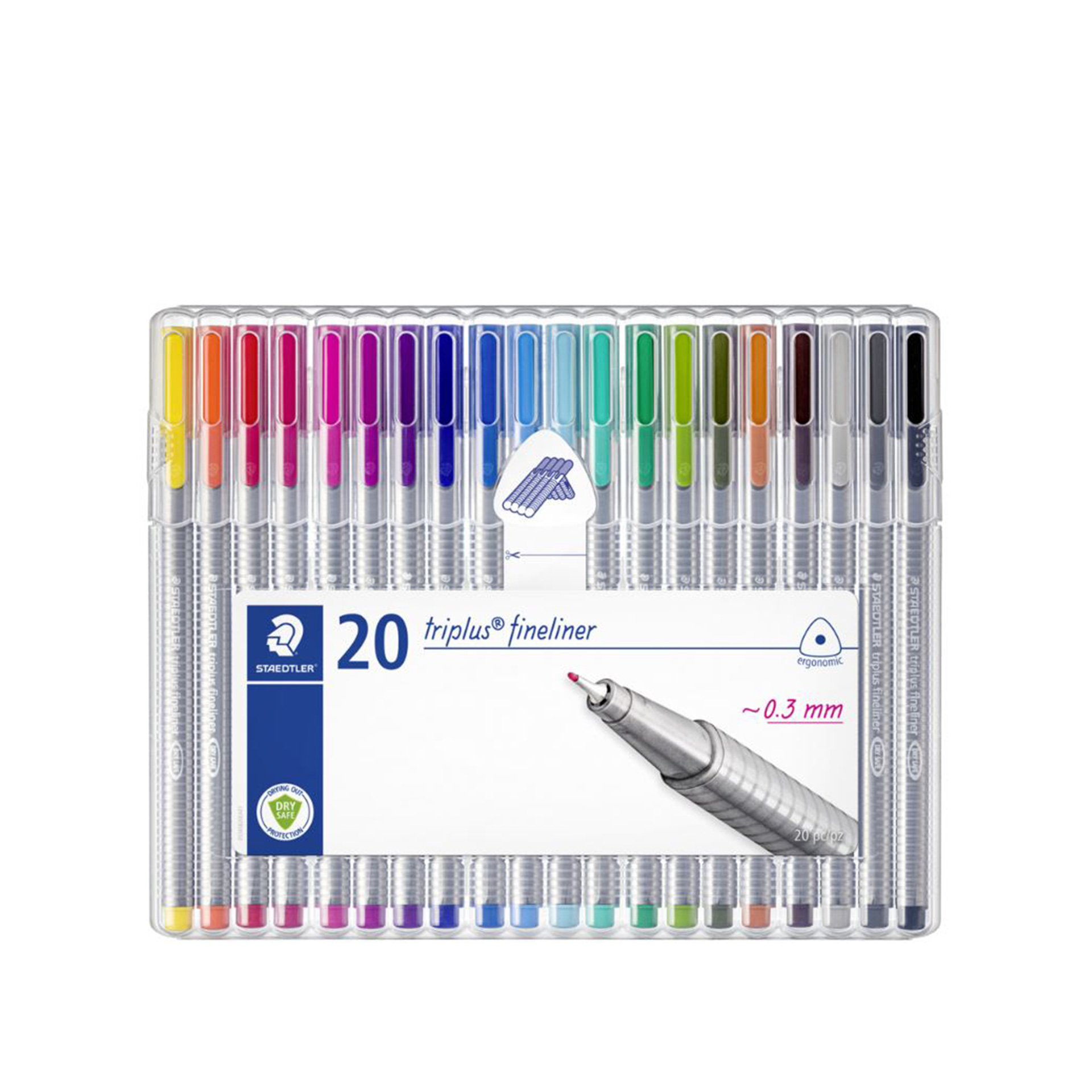 Caneta Ponta Fina Staedtler 20 Cores 0.3mm