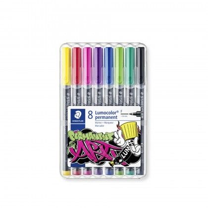 Caneta Permanente Staedtler 8 Cores 0.6mm