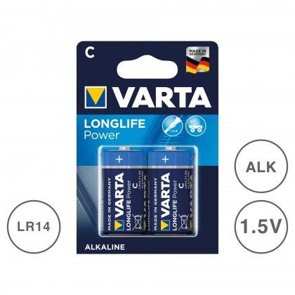 Pilha Longlife Power C Multicor Pack 2