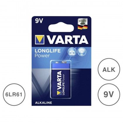 Pilha Longlife Power Multicor 9V