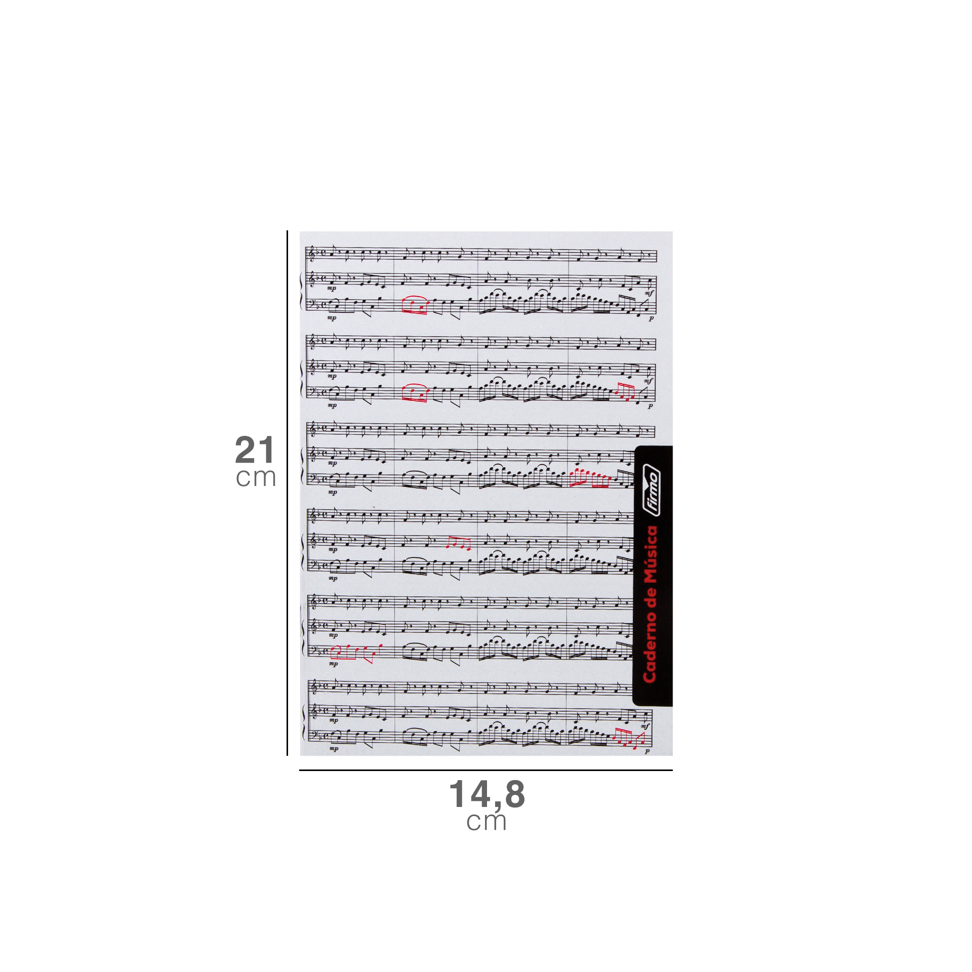 Caderno Música / Canto A5 20 Folhas