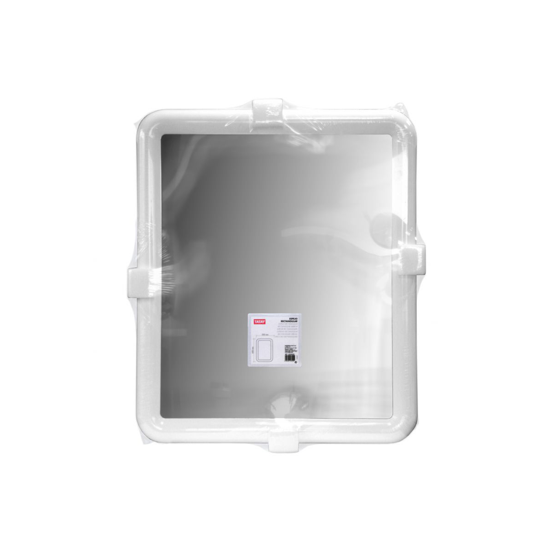 Espelho Retangular Branco 55X4.3X65cm