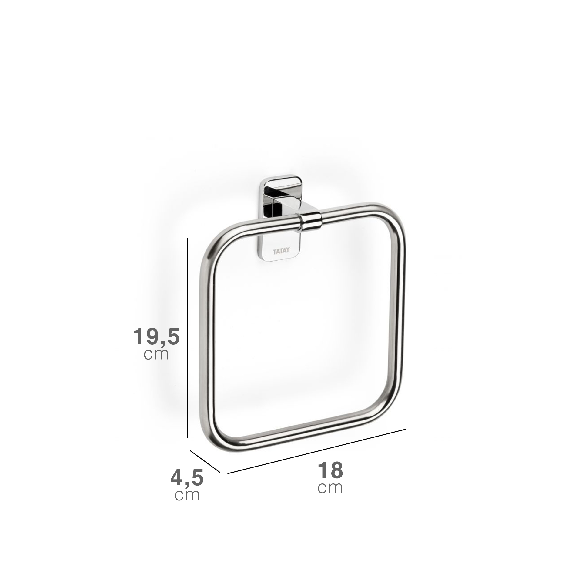 Toalheiro Parede Slim 18X4.5X19.5CM