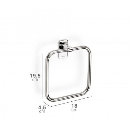 Toalheiro Parede Slim 18X4.5X19.5CM